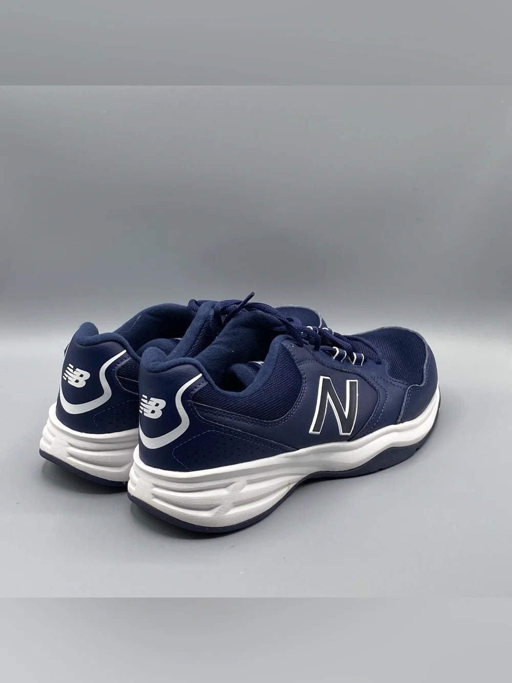 New Balance Mens Pigment/White 411 Athletic Walking Sneakers​
